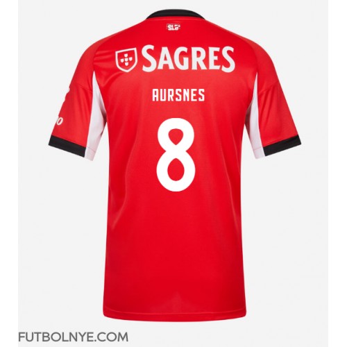 Camiseta Benfica Fredrik Aursnes #8 Primera Equipación 2025-26 manga corta